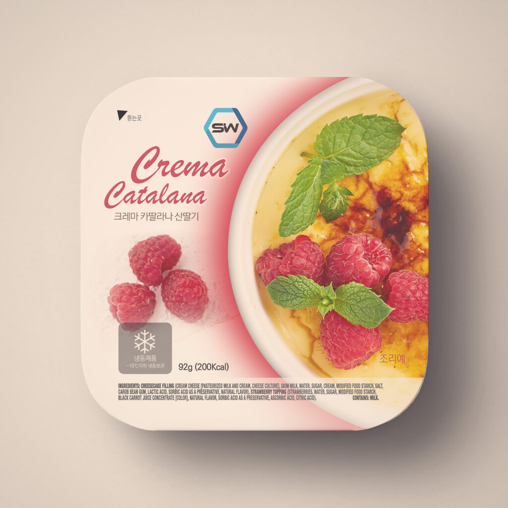 Crema Catalana raspberry package