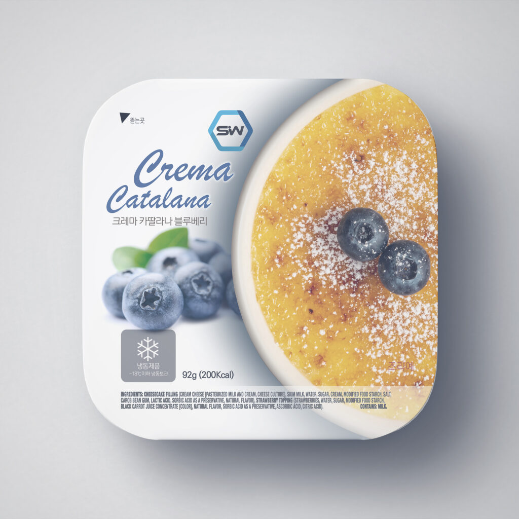 Crema Catalana blueberry package