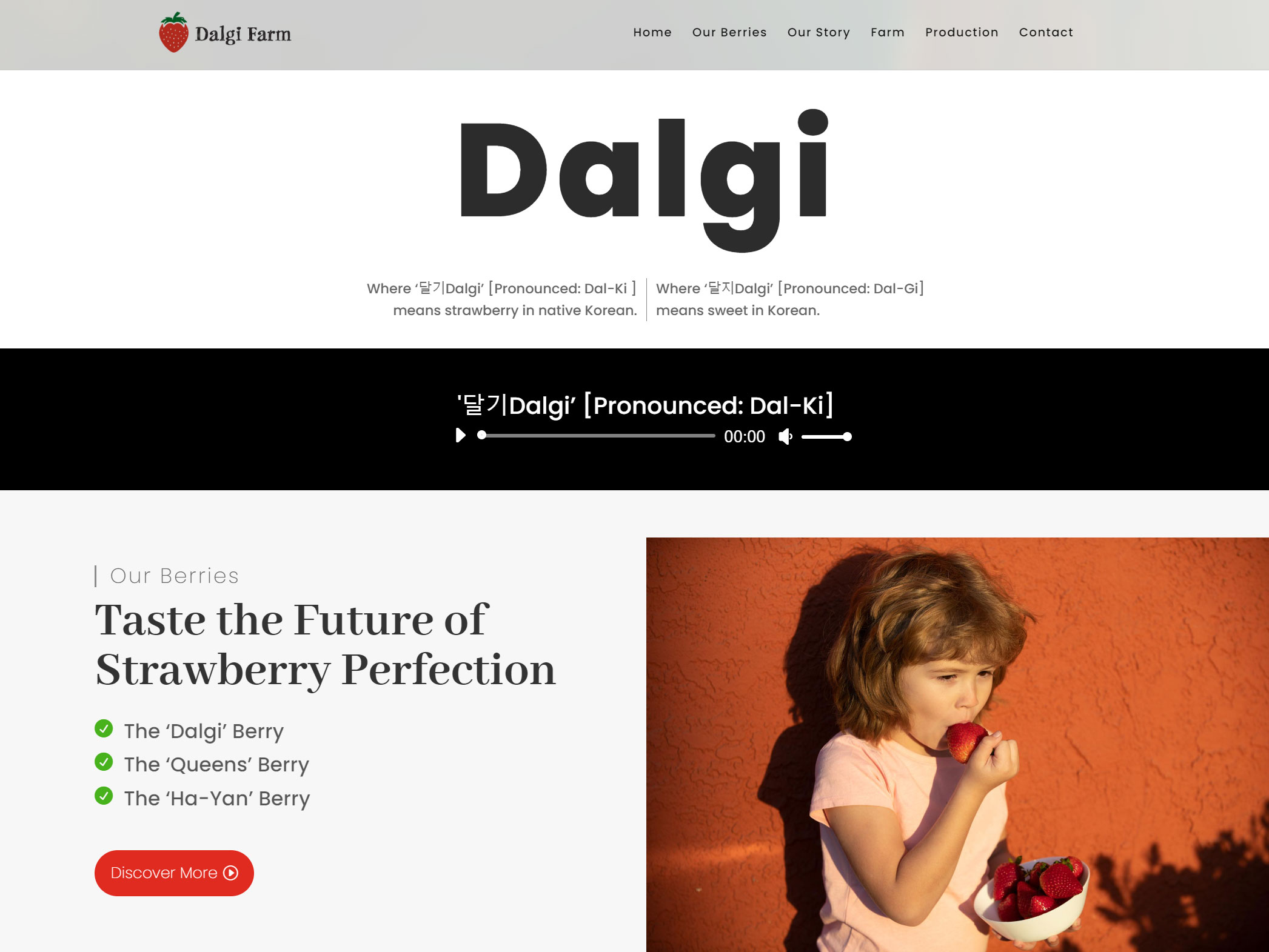 Dalgi Farm website — the meaning of Dalgi and Our Berries