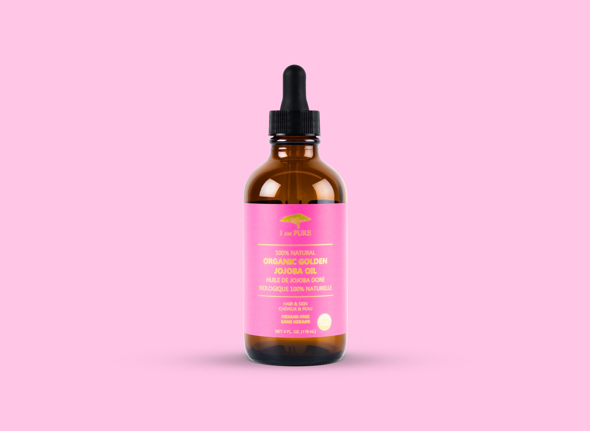 IAMPURE Organic Golden Jojoba Oil 118ml