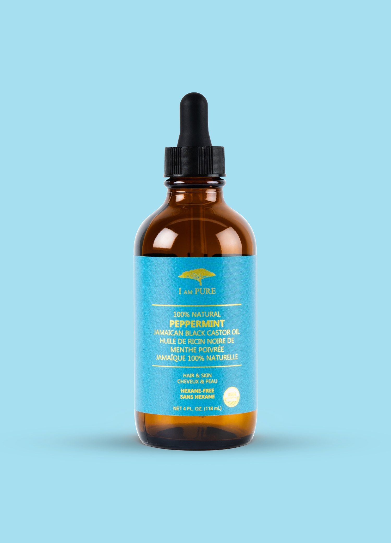 IAMPURE Jamaican Black Castor Oil Peppermint 118ml