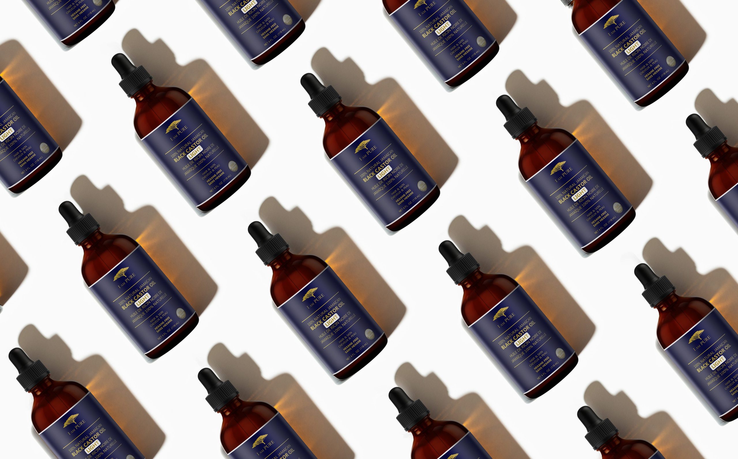 IAMPURE bottle pattern cut