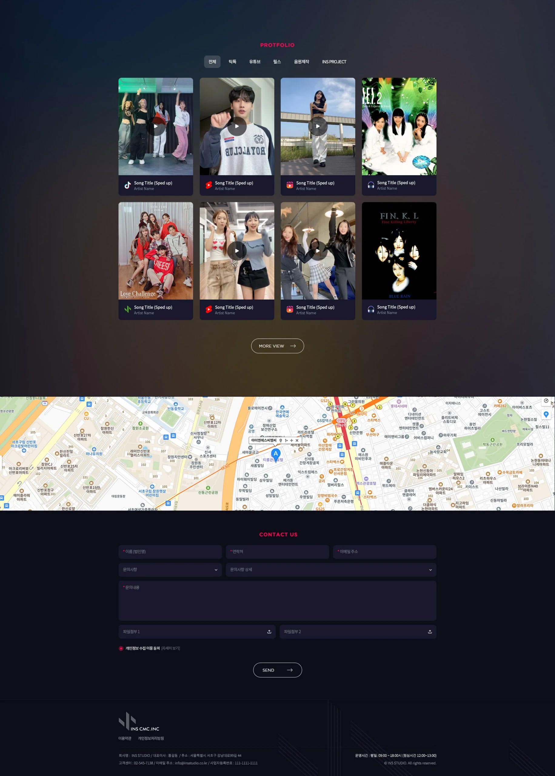 INS STUDIO — website